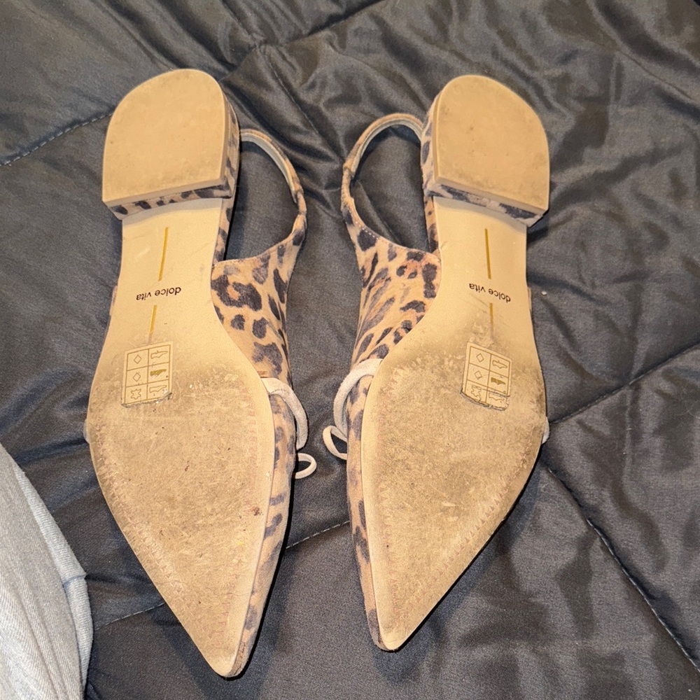Dolce Vita Payge Bow Pointed-Toe Slingback Flats - Picture 4 of 5